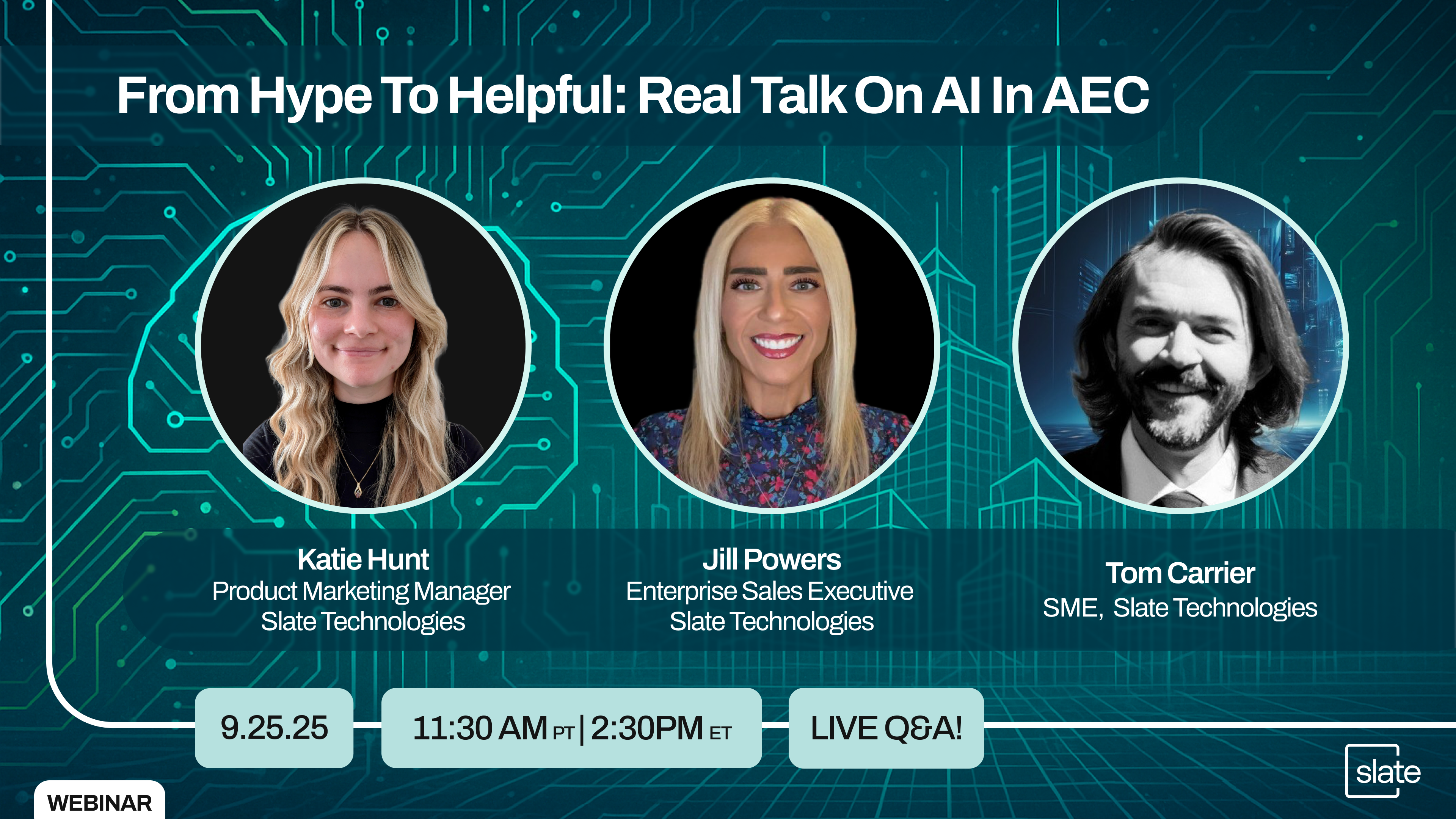 From Hype to Helpful: Real Talk on AI in AEC Webinar
