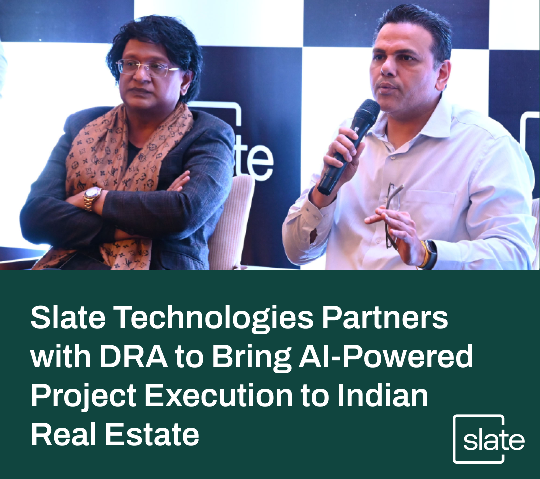DRA announces partnership with Slate Technologies to bring AI Intelligence to the India real estate sector.
